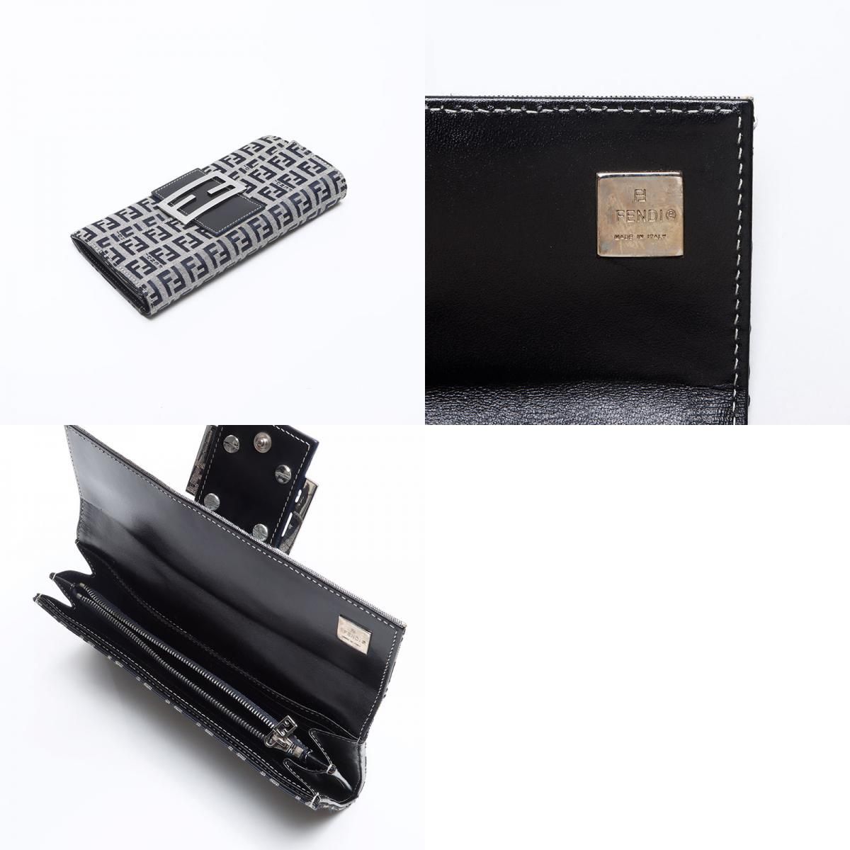 FENDI 財布 長財布 ズッカ柄 ホワイト 【公式通販】