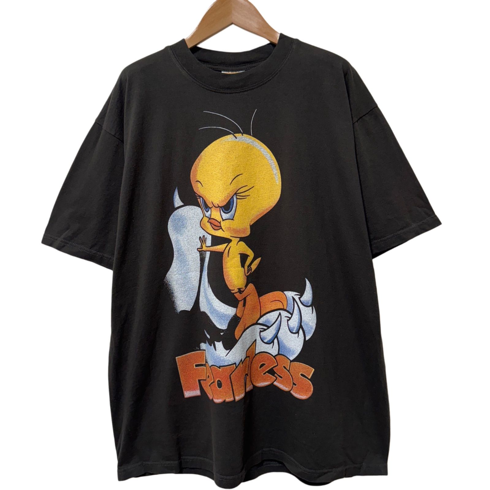 ルーニーテューンズ　古着　TULTAX Tシャツ　BBOY ブラック. ルーニーテューンズ 古着 TULTAX Tシャツ BBOY ブラック
