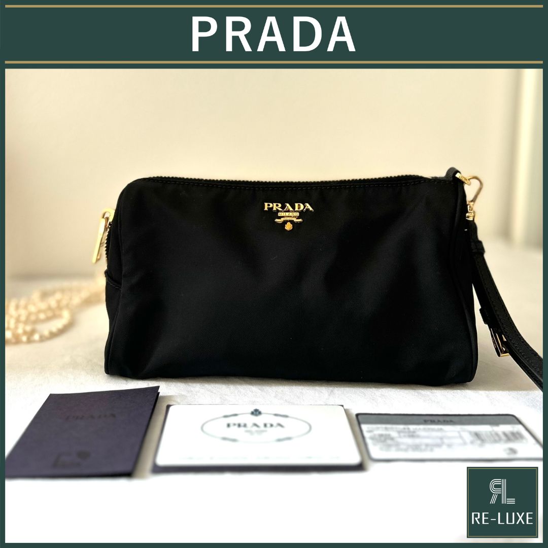 SALE15%OFF】正規品✦プラダ ナイロンポーチ BLACK ブラック