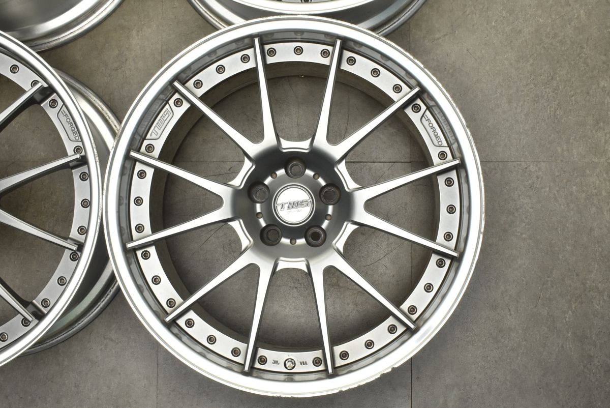 生産終了 鍛造 2ピース TWS EXlete 206S 20in 9.5J 35 PCD112 4本 アウディ A8 A6 S6 RS6 A4 A5 フォルクスワーゲン アルテオン エクスリート トレンドの