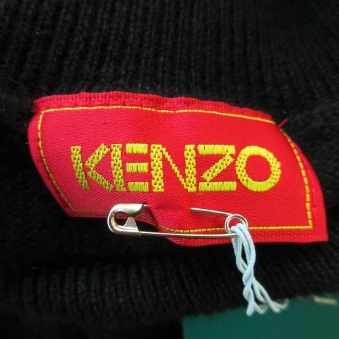 未使用品 ケンゾー KENZO カシミヤ100％ ニット セーター タートルネック 長袖 無地 2 M 黒 ブラック /AO22 ■GY18 レディース ケンゾー KENZO カシミヤ100％ ニット セーター タートルネック