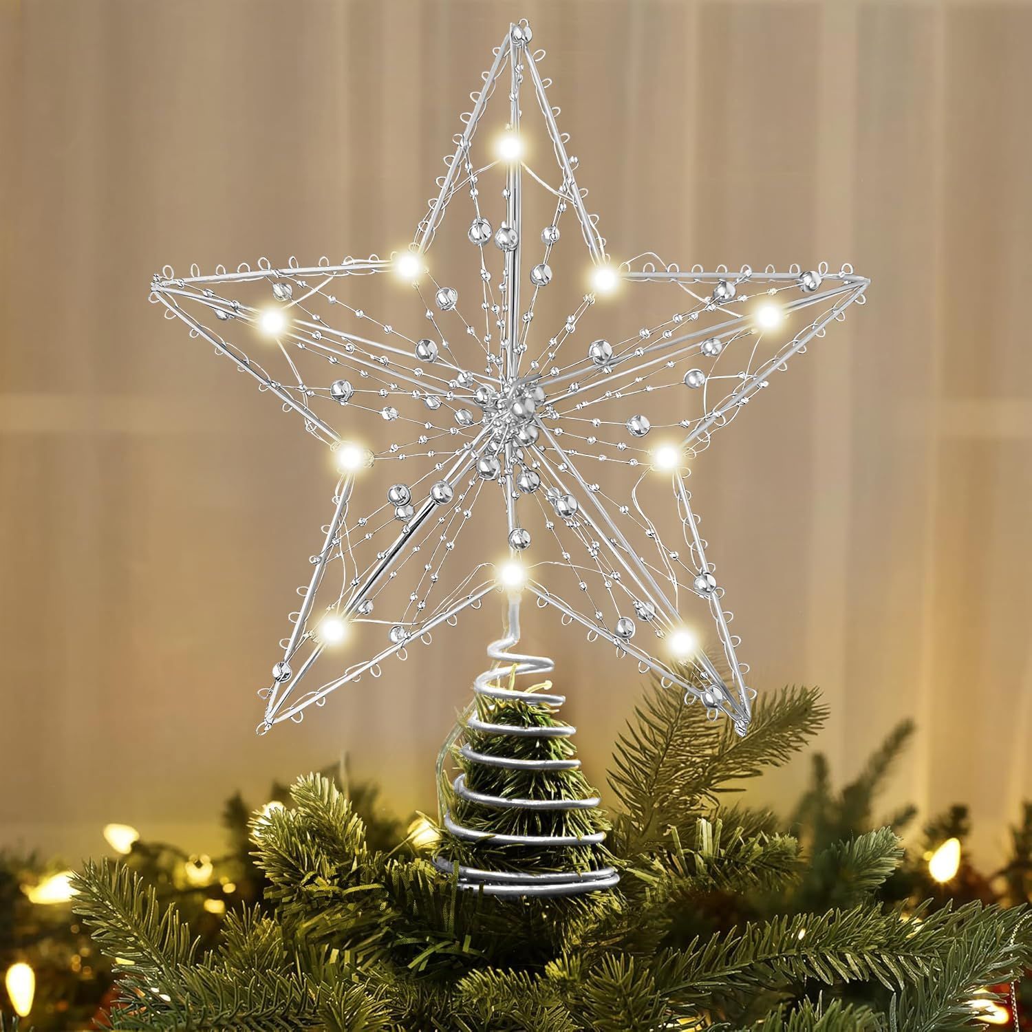 ☆即日発送☆TIKALON クリスマスツリー トップ 星 led 飾り
