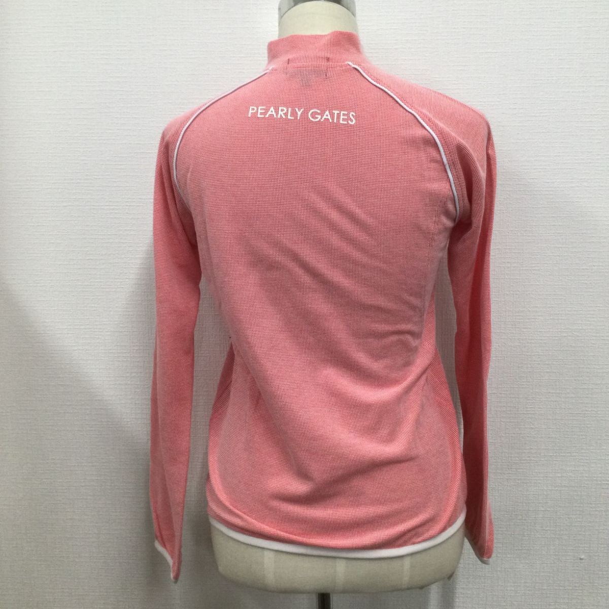 PEARLY GATES 長袖ハーフジップシャツ 赤 - メルカリ