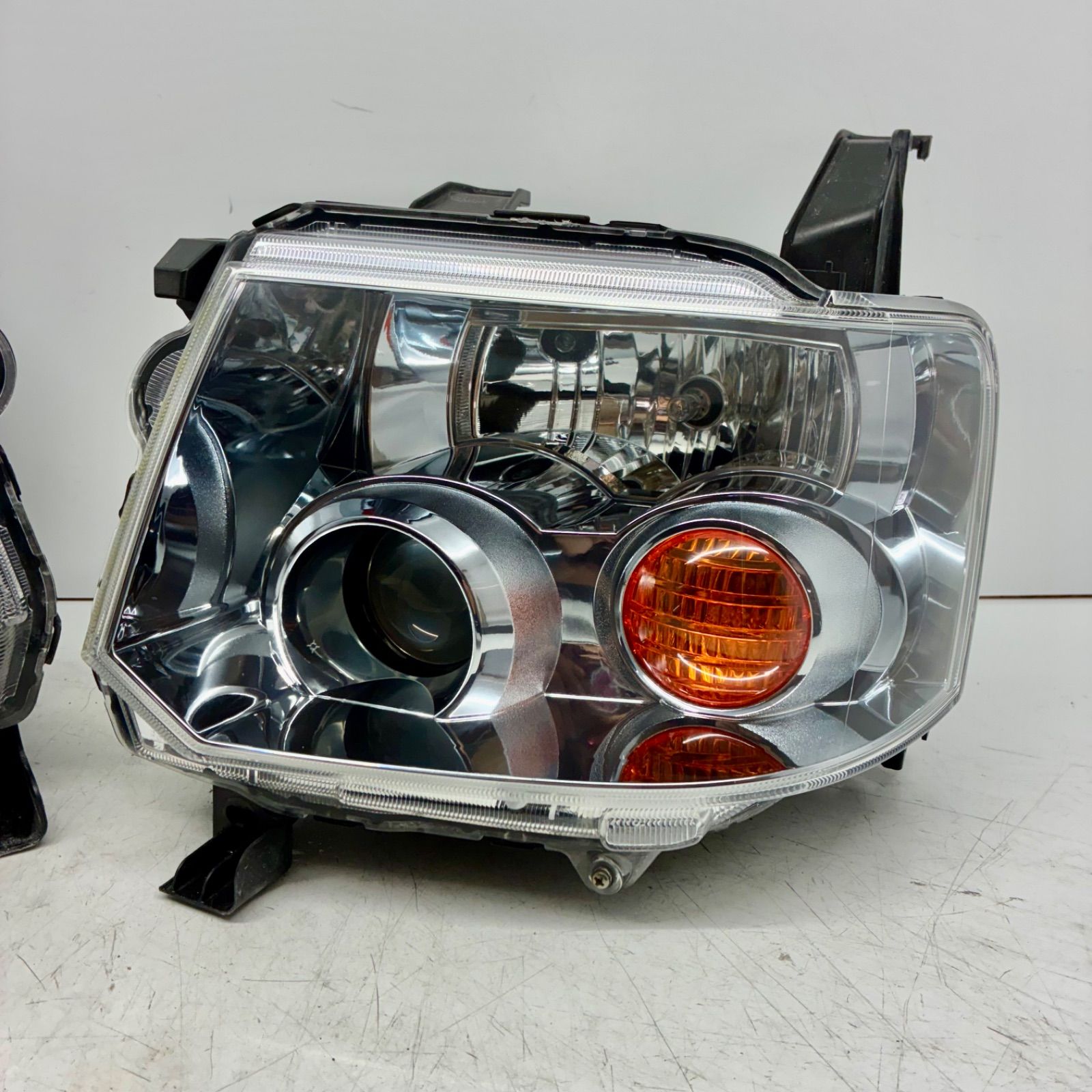 コーティング済 H81W H82W H91W H92W オッティ EKスポーツ ヘッドライト レンズ 左右セット LR HID レベ付 STANLEY P6537 P71515