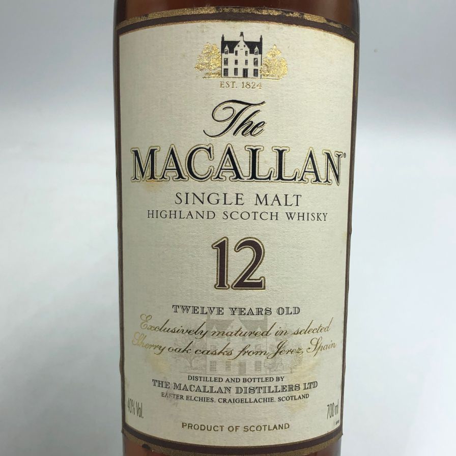 ザ・マッカラン12年　750ml 43度　旧ラベル マッカラン12年 90年代旧ラベル 50ml 43度- メルカリ