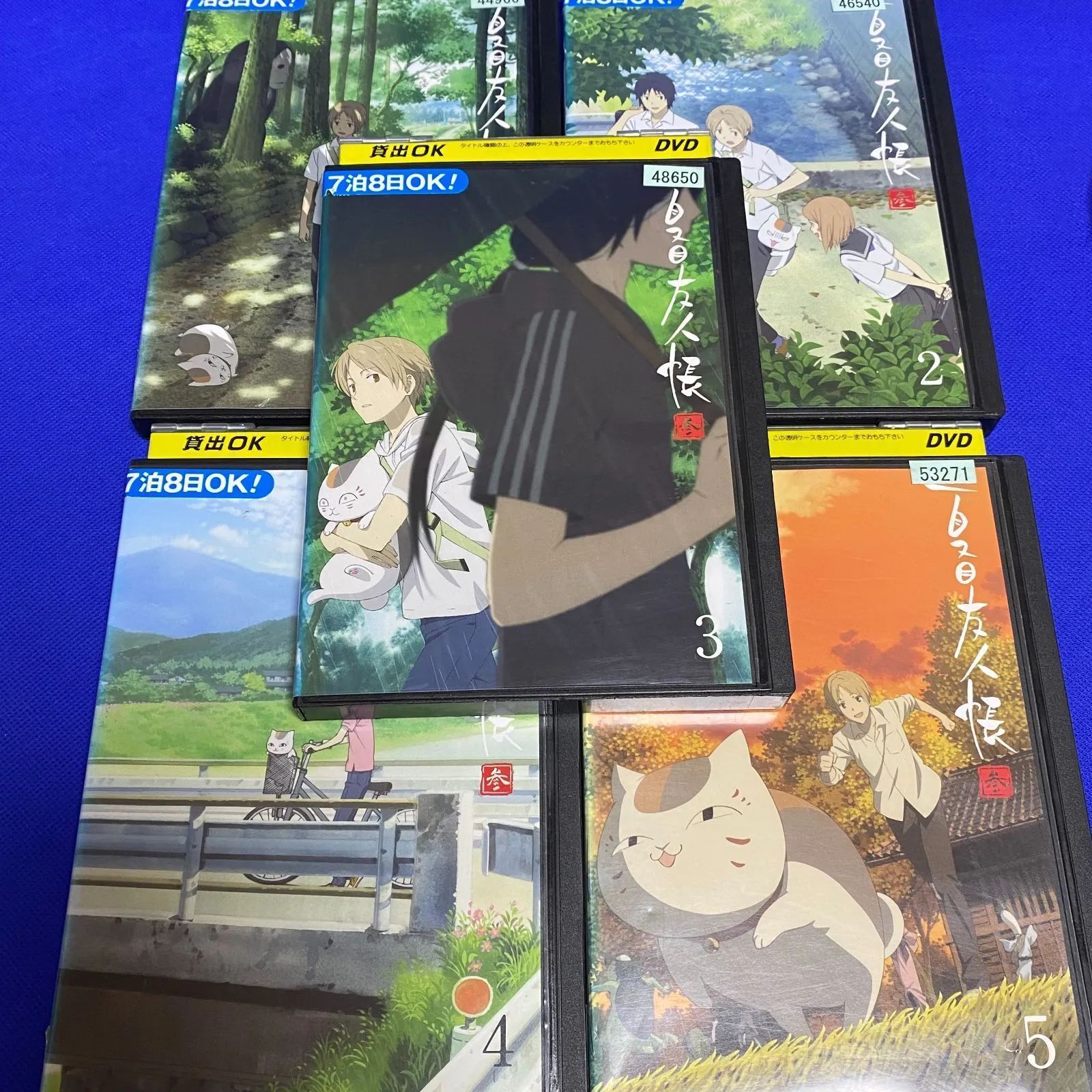 割引発見 5巻セット 参 夏目友人帳 DVD 全巻 レンタル 中古 レンタル落ち アニメ