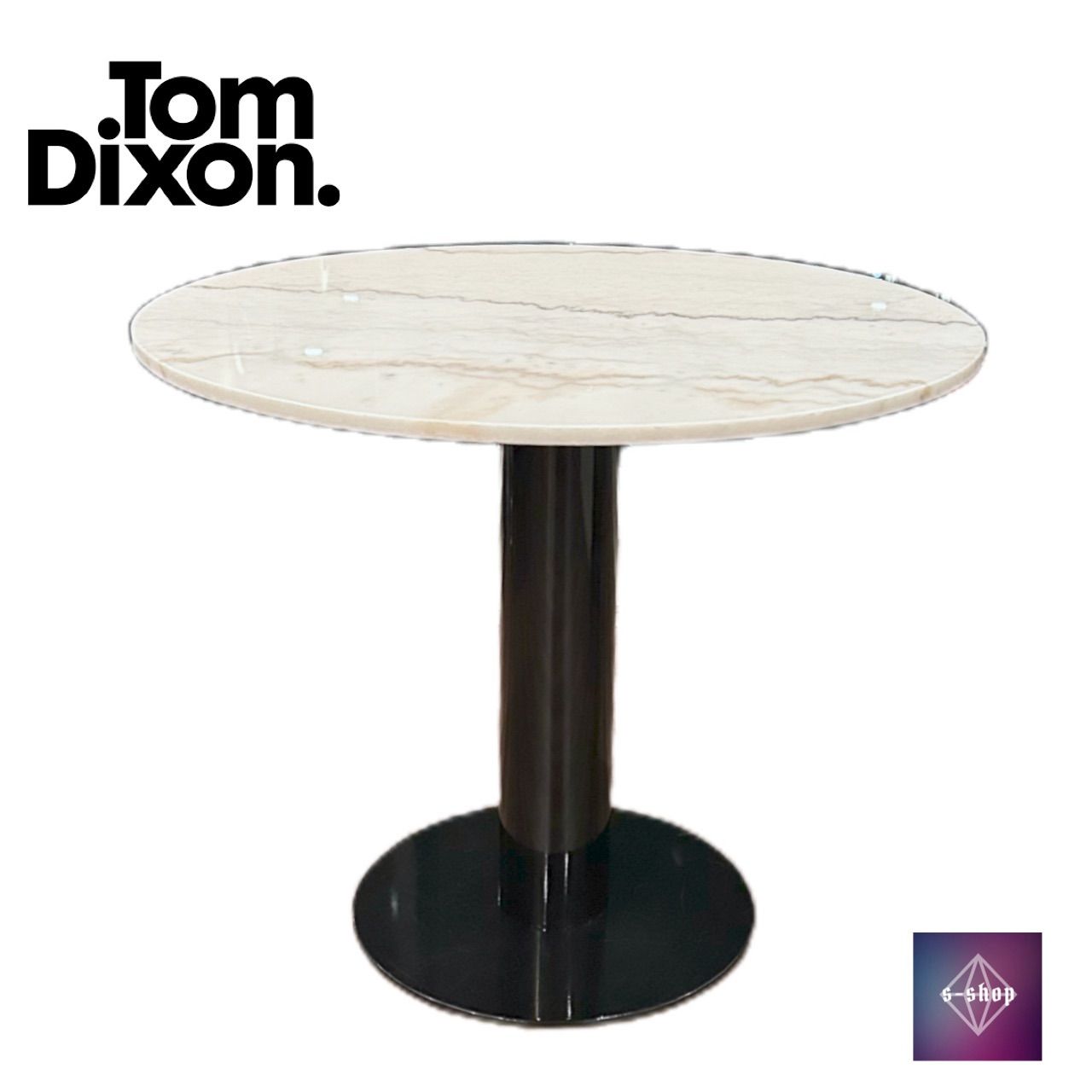 Tom Dixon TUBE DINING TABLE ホワイト大理石 - 机・テーブル