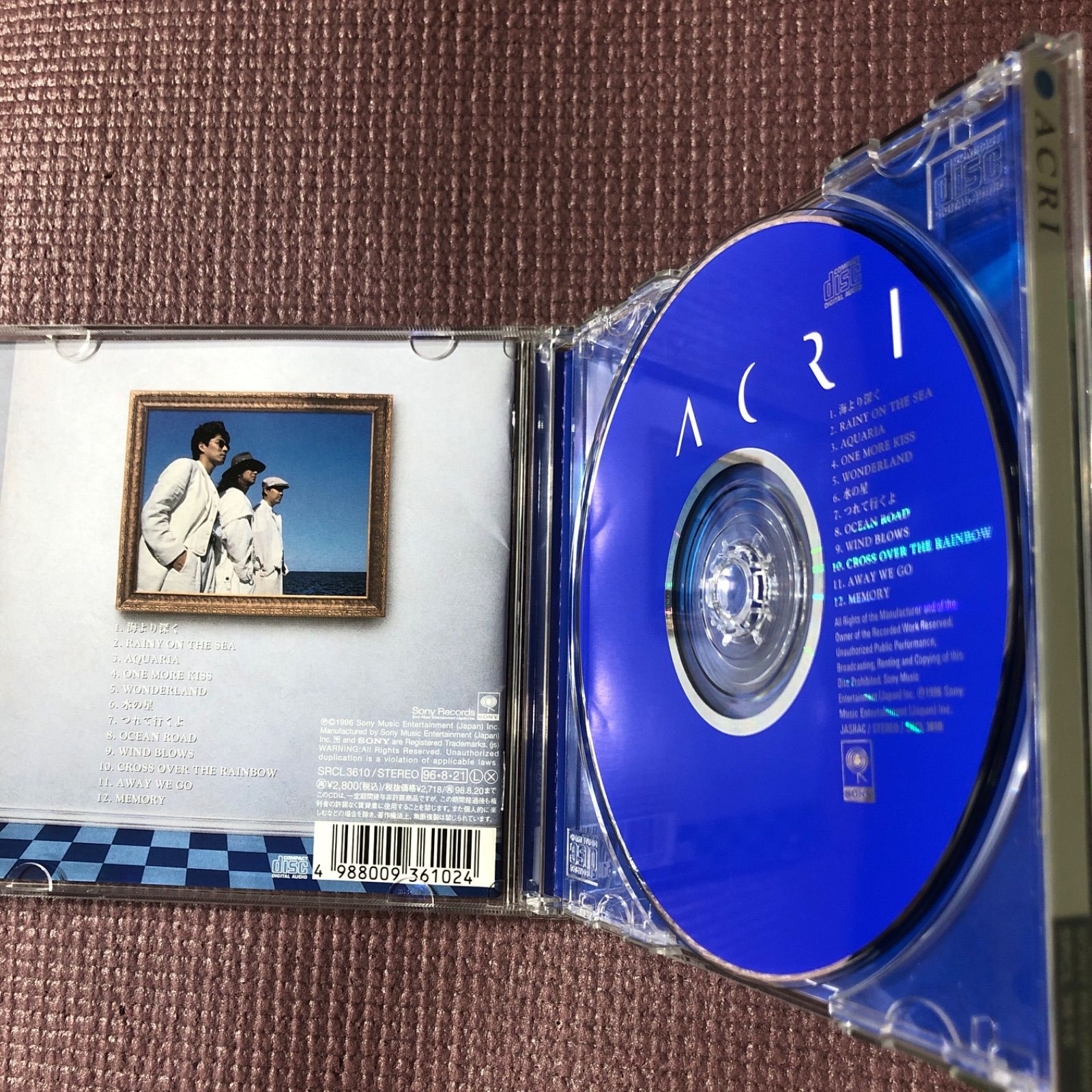 ACRI 』 日本盤CDアルバム 1996年 石井竜也 + CHAR + 有賀啓雄 映画の