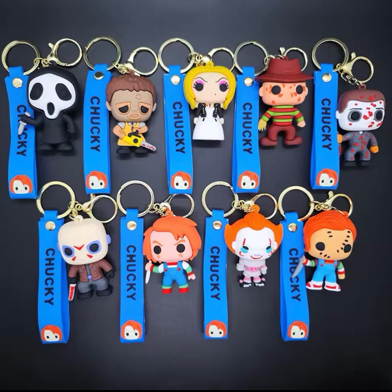 ハロウィン ホラー フレディ・クルーガー キーホルダー ストラップ エルム街の悪夢 フレディ・クルーガー キーホルダー 人形 ドール