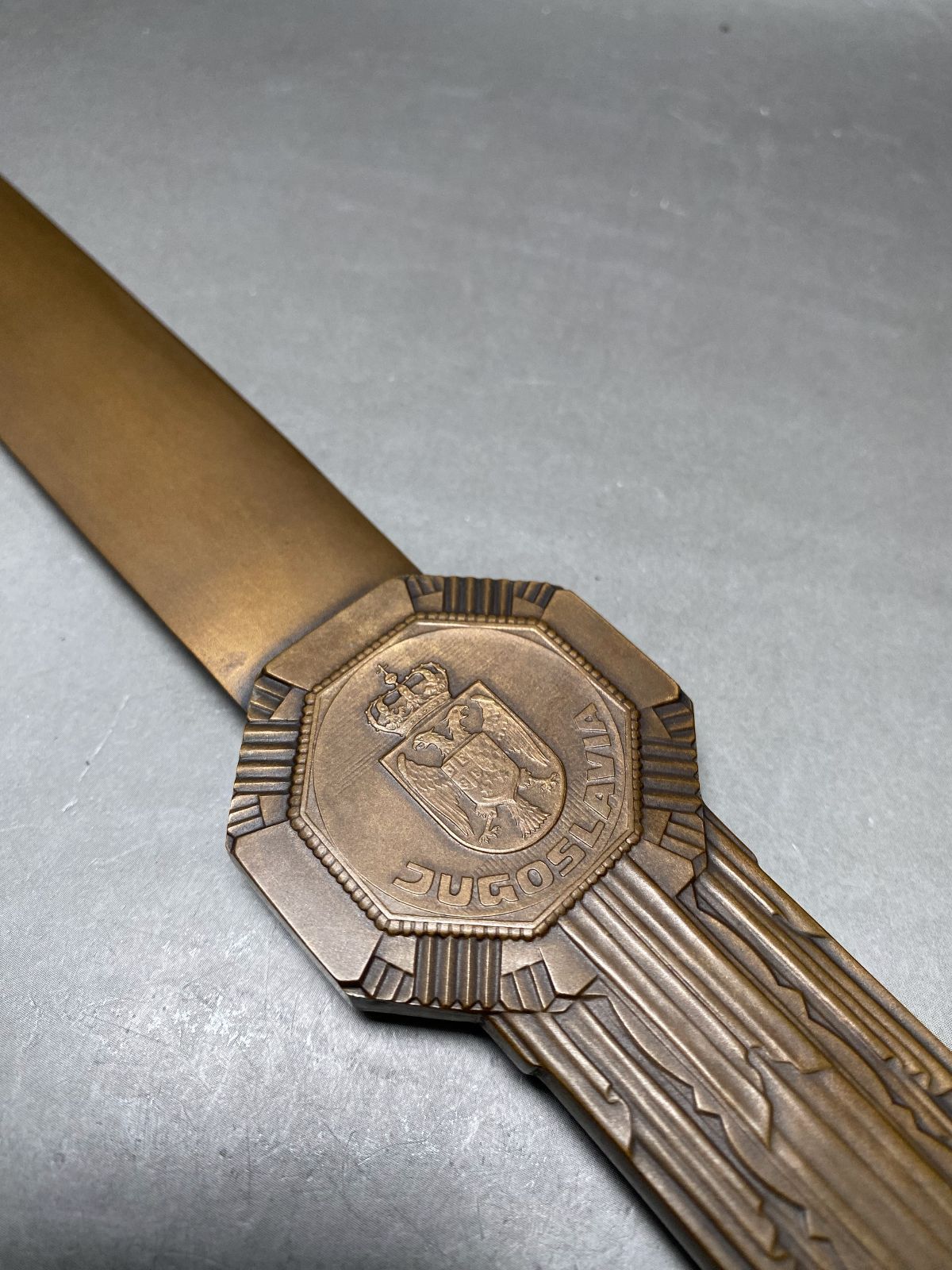 ユーゴスラビア王国紋章ペーパーナイフ1920年～1930年頃ケース入り