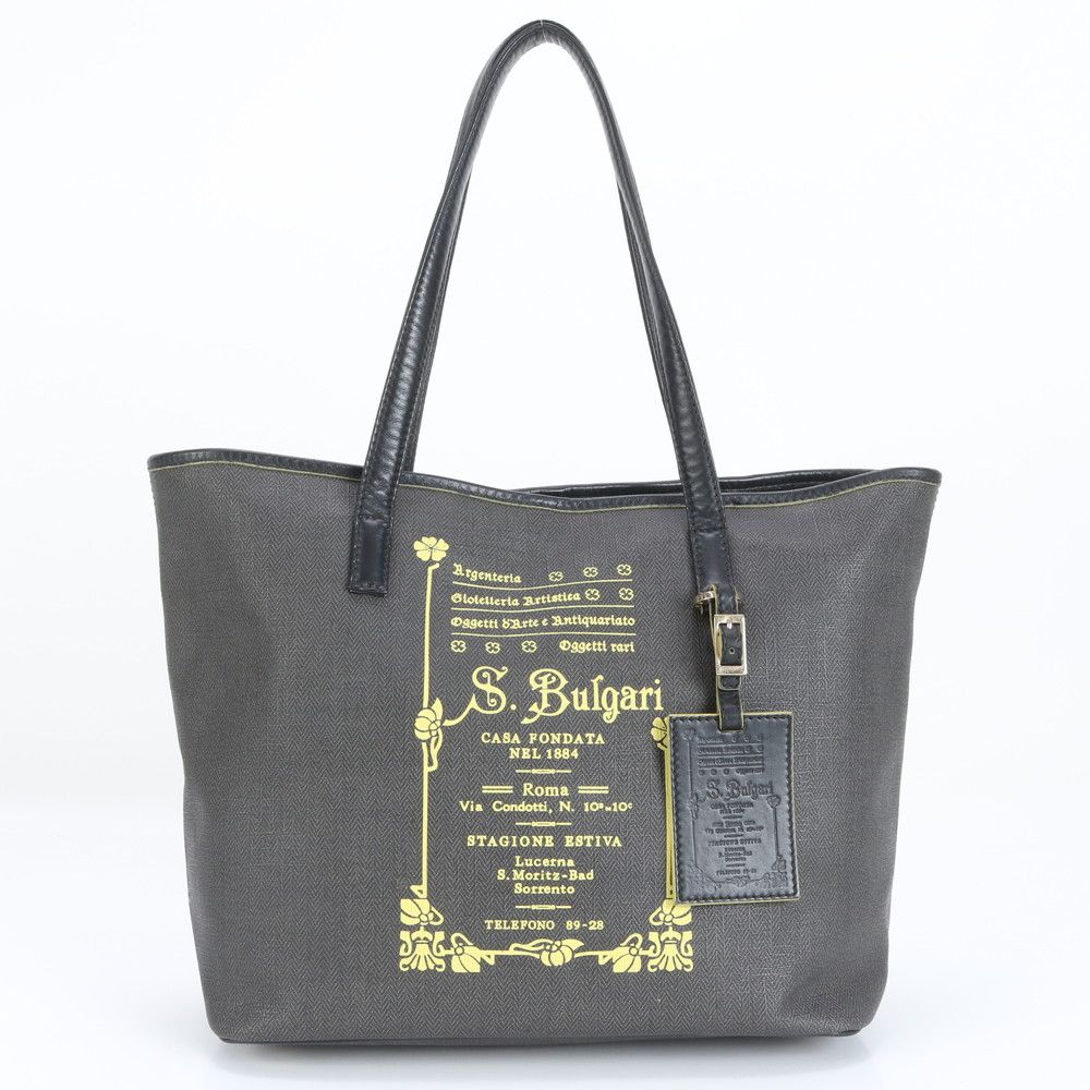 未使用級✨ブルガリ フラグメント メンズ トートバッグ A4◎ 大容量