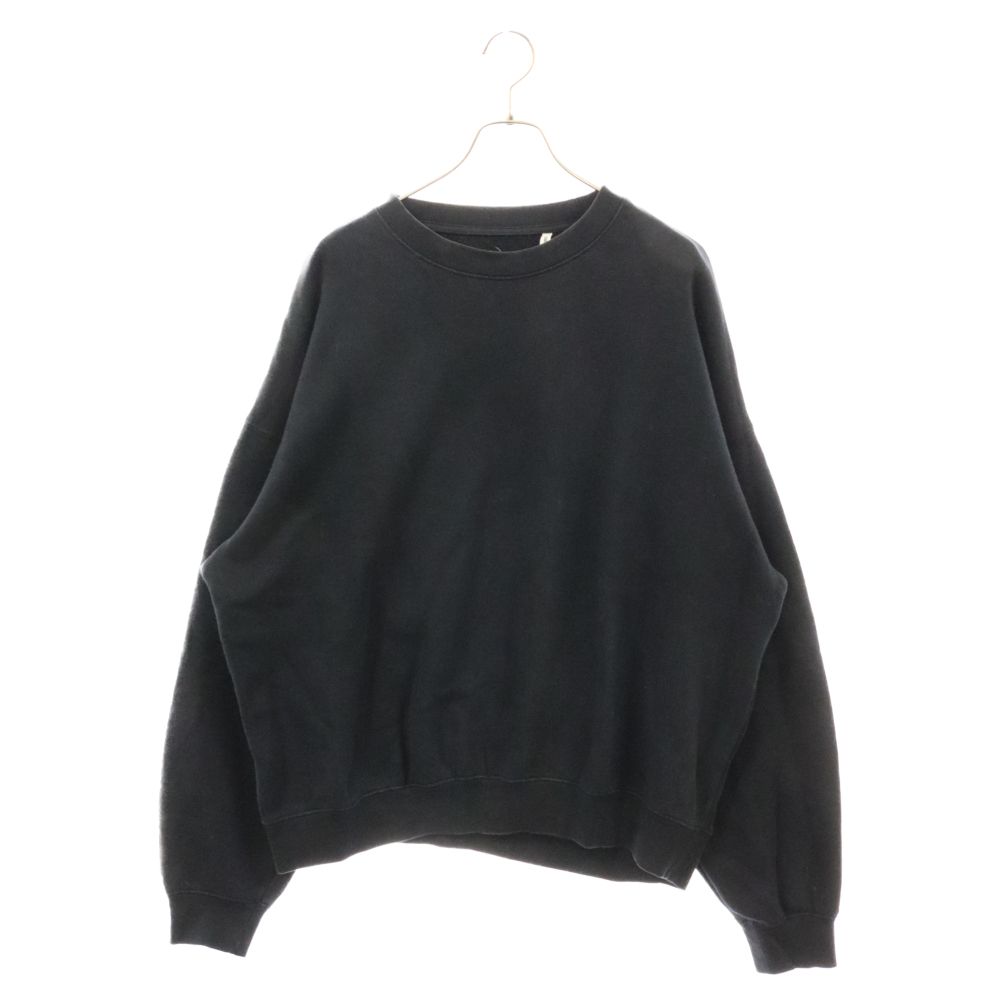 FOG Essentials (エフオージー エッセンシャルズ) バックロゴプリント コットン プルオーバースウェット トレーナー ブラック