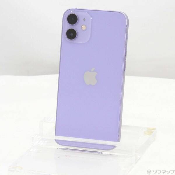 中古品〕 iPhone12 mini 64GB パープル MJQC3J／A SIMフリー【344
