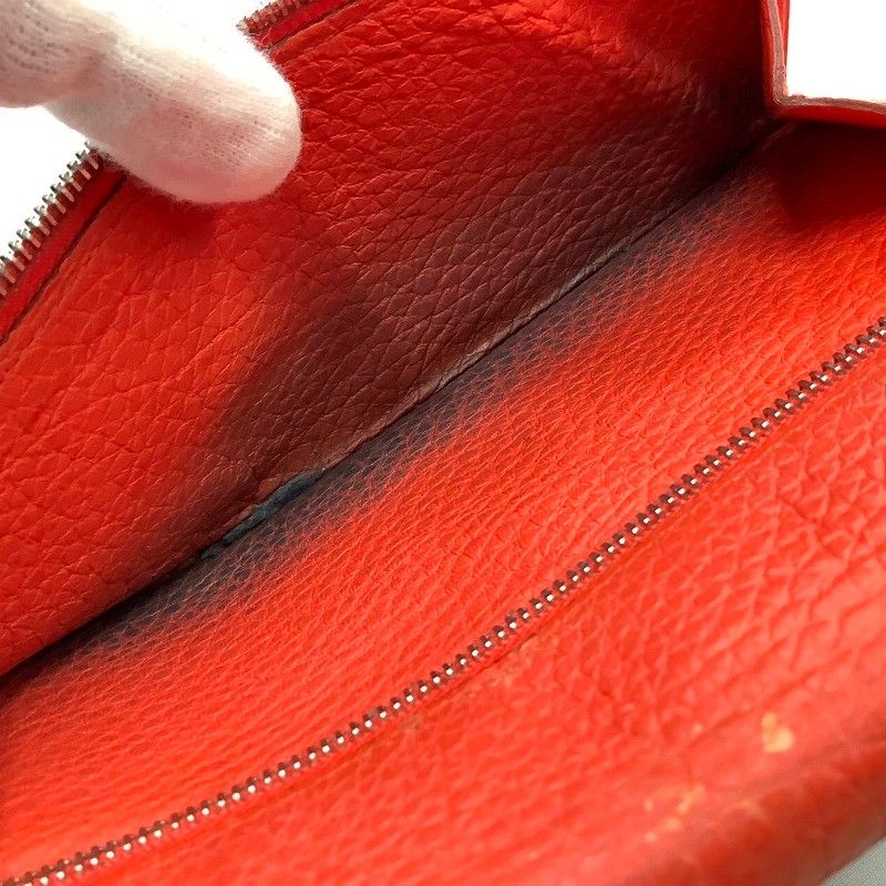 HERMES エルメス ドゴンロング レッド系 トリヨンクレマンス シルバー  