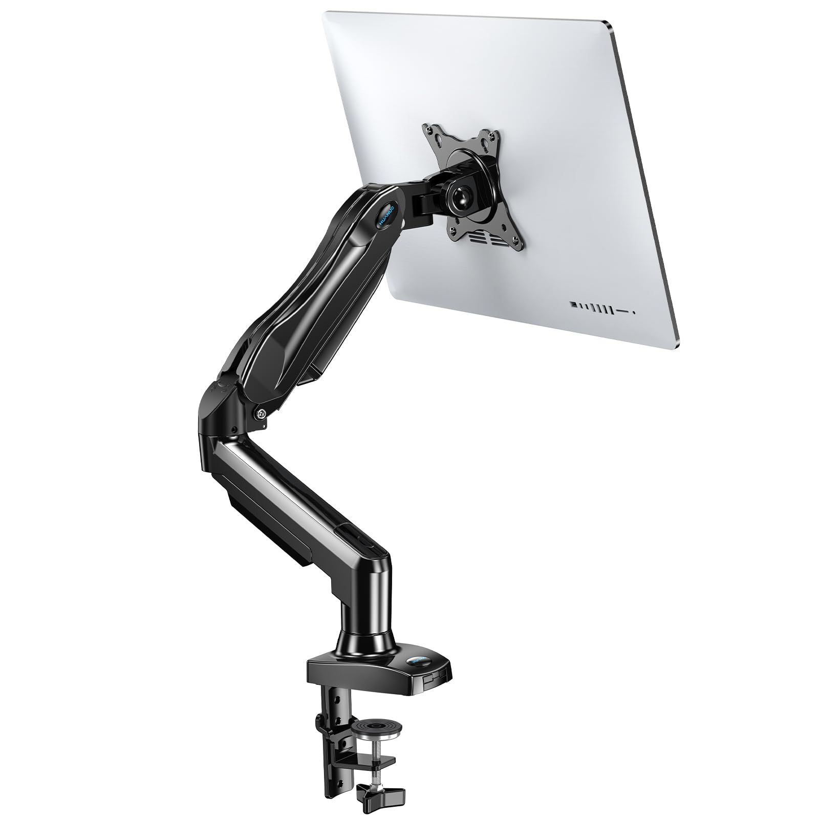 HUANUO (ファーノー) PCモニターアーム 液晶ディスプレイアーム 13～32インチ対応 耐荷重2～9kg ガススプリング式 グロメット式＆クランプ式 VESA100*100 多角度調節 ケーブル収納 HNSS6