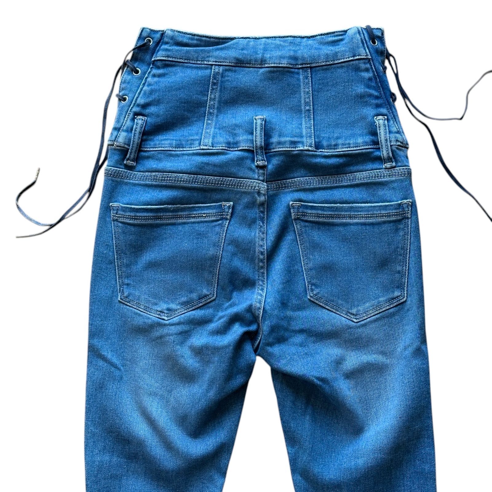 h*♡様 tww denimXXS/S 新品タグなし ロールハイウエストワイドジーンズ[品番：MKSW0037425]｜EMODA