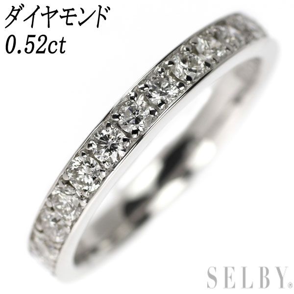 Pt900 ダイヤモンド 0.52ct リング ハーフエタニティ www.ch4x4.com