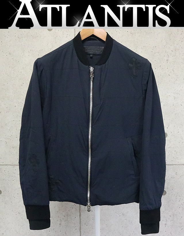 ナイロン　ジャケット　　クロムハーツ　Sサイズ 銀座店 クロムハーツ クロスパッチ ナイロン ジャケット JVP M