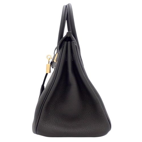 バーキン25.ブラック.トートバッグ.ハンドバック エルメス HERMES バーキン25 ブラック トゴ ハンドバッグ シャンパン