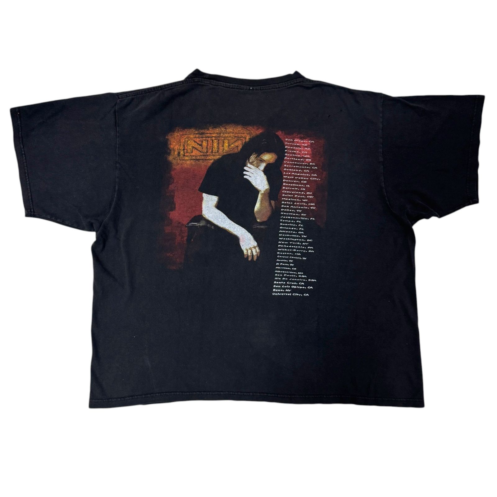 ミュージシャン Nine inch nails 2005 vintage tee 00s Nine Inch Nails 2005 2006 Tour Tシャツ XLサイズ相当