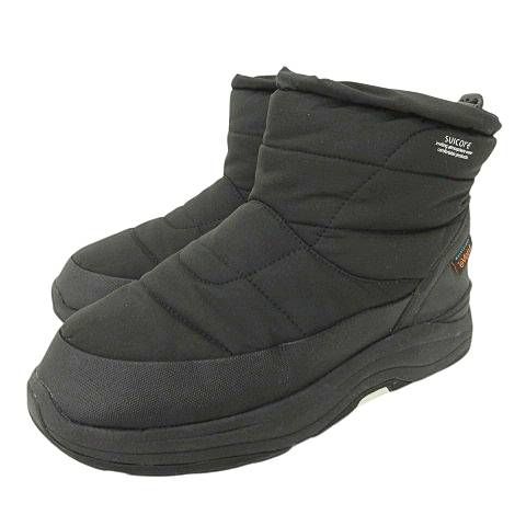 スイコック suicoke BOWER スノーブーツ ショート丈 ドロスト シンサレート 中綿 26cm 黒 ブラック