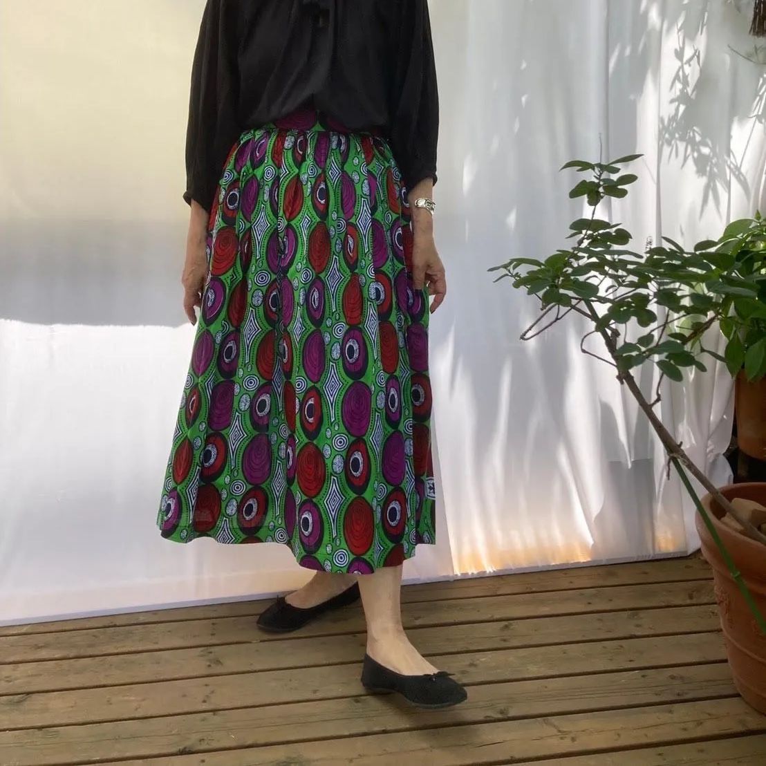 【限定価格・一点もの】ボゴラン 泥染 スカート　アフリカ布 限定価格・一点もの】ボゴラン 泥染 スカート アフリカ布 - メルカリ