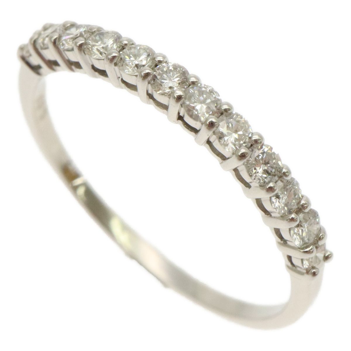 Pt900 プラチナ ダイヤ0.30ct ハーフエタニティ リング 指輪  