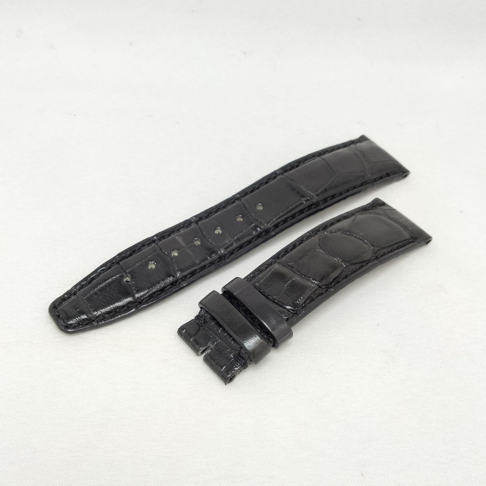 IWC レザーベルト ブラック 【未使用】 未使用 保管品 IWC 純正 レザーベルト ダヴィンチ メンズ 時計