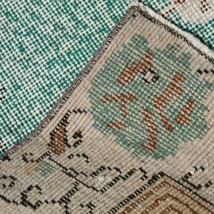 トルコヴィンテージラグ グリーン