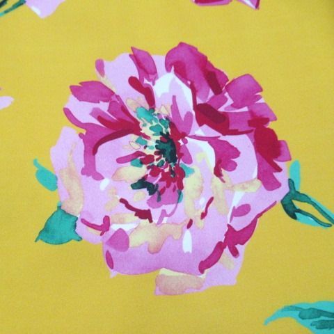 【Dolce&Gabbana】スカート 花柄 イエロー シルク ミディアム丈 Yahoo!オークション -「シルク スカート」(ドルチェ＆ガッバーナ
