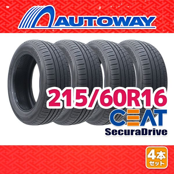 AUTOWAY 215|60R16 サマータイヤ CEAT SecuraDrive 16インチ 4本セット 夏タイヤ オートウェイ
