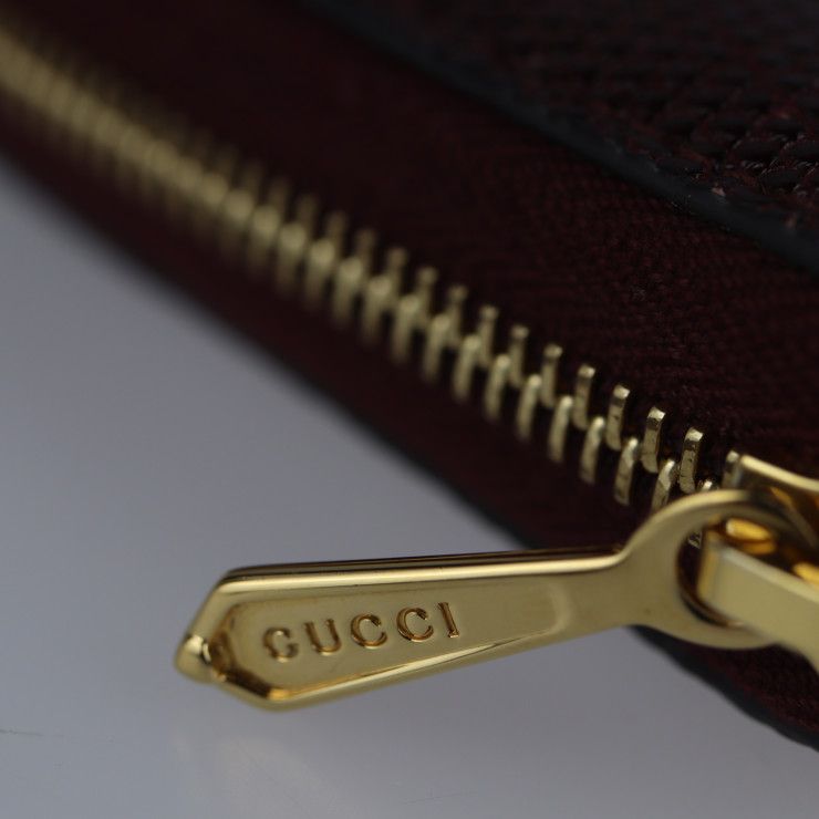 GUCCI グッチ 長財布 570661 リザード ボルドー ズゥミ ロング