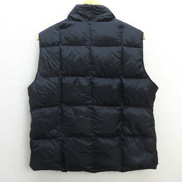 G■エルエルビーン/L.L.bean ダウンベスト/ナイロン【L】黒/LADIES/58【中古】■