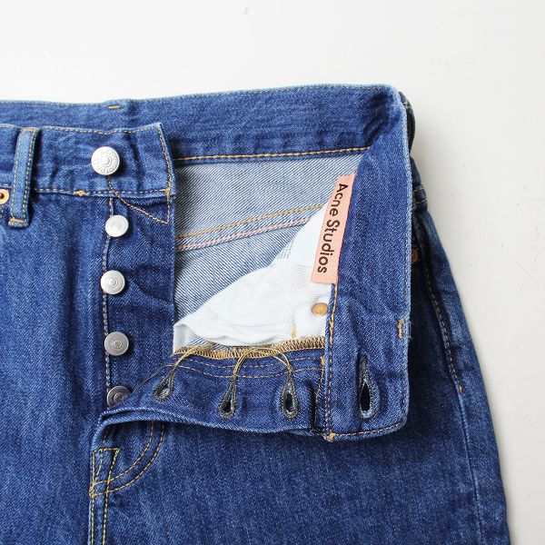 ★美品★値下げ★Acne StudiosジーンズMECE ダークブルー Acne Studios Mece クロップド ストレートジーンズ 通販 - FARFETCH
