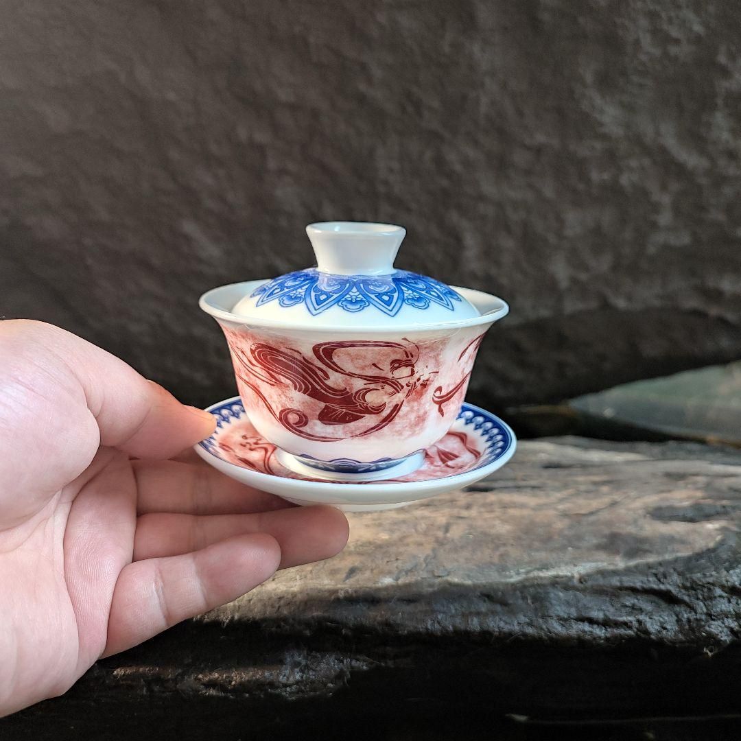 中国茶器 飛天三才蓋碗 茶碗 煎茶道具 新品未使用 中国茶器 飛天三才蓋碗 茶碗 煎茶道具 新品未使用 - メルカリ
