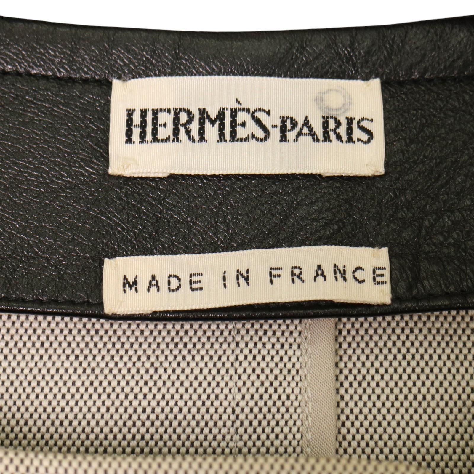 HERMES エルメス シェーヌダンクル ラムスキン ベスト マルジェラ期 