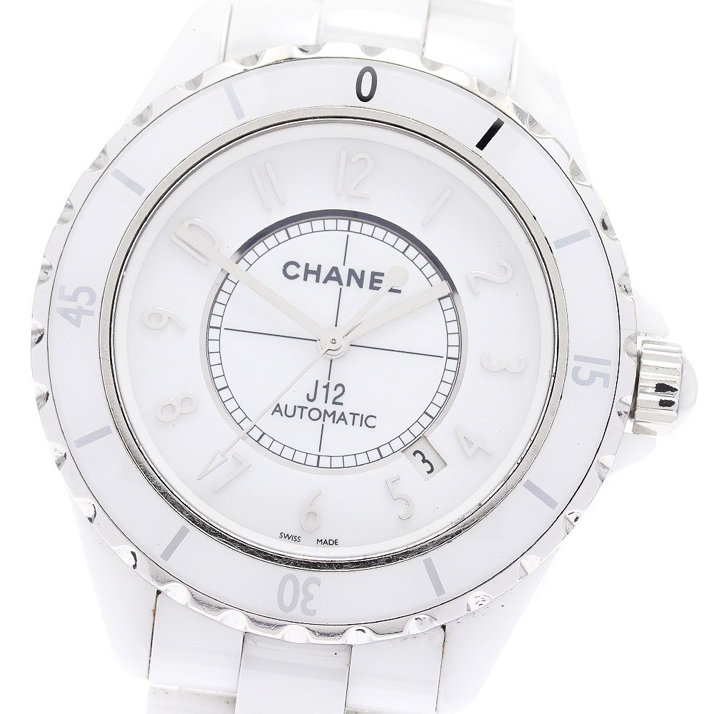 シャネル CHANEL H2981 J12 白セラミック 自動巻き メンズ保証書付き_882784