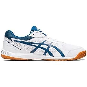 卓球 アシックス(ASICS) 卓球シューズ ATTACK HYPERBEAT 4 1073A056-100(ホワイト/マコブルー) 26.0cm 2E