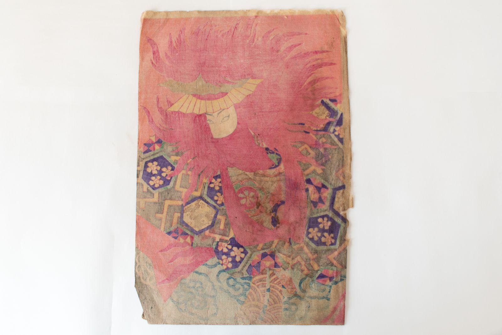 M▽守川周重 市川團十郎 市川左團次 木版画 役者絵 浮世絵 錦絵 (214) 中古】M▽守川周重 望月 市川左團次 1882年 木版画 役者絵