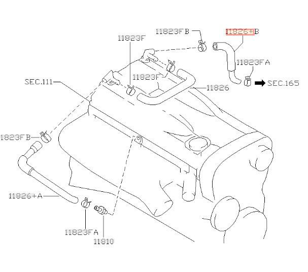 新品未使用】ステージア RB26DETT ブローバイホース No.3 純正部品-