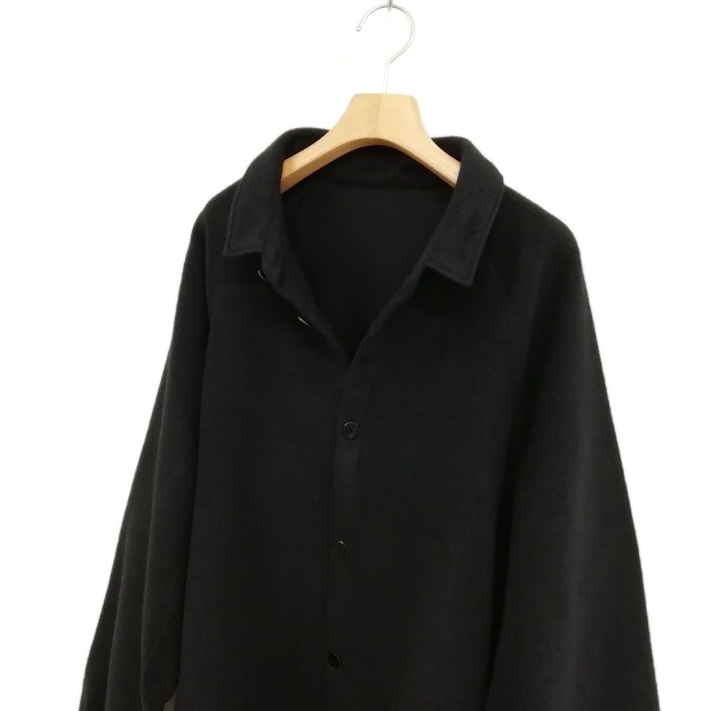 MITTAN SH-76 ウールシルクキャメルシャツ 黒 4 MITTAN / ウールシルク