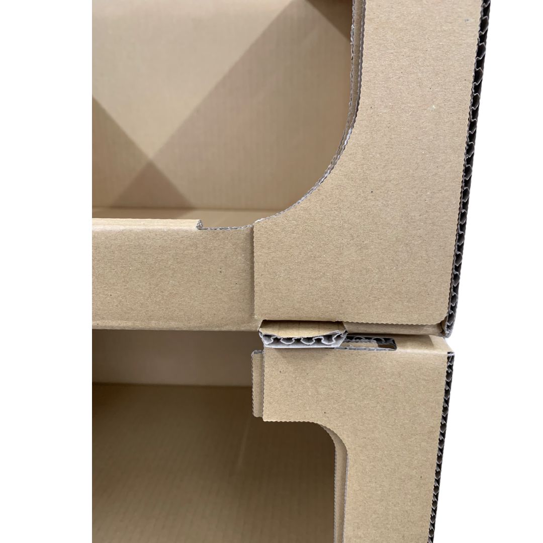 スタッキング収納ボックス 茶色 10個 ＋ 補強板 10個セット スタッキング収納ボックス 茶色 10個 ＋ 補強板 10個セット
