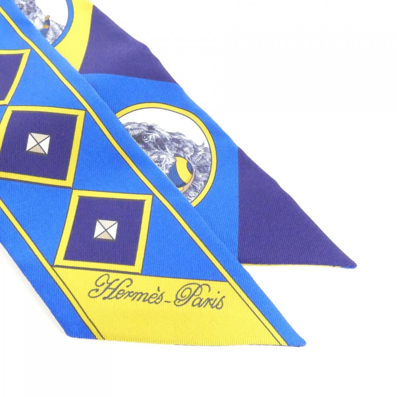 エルメス COLLIERS ET CHIENS ツイリー 063453S スカーフ