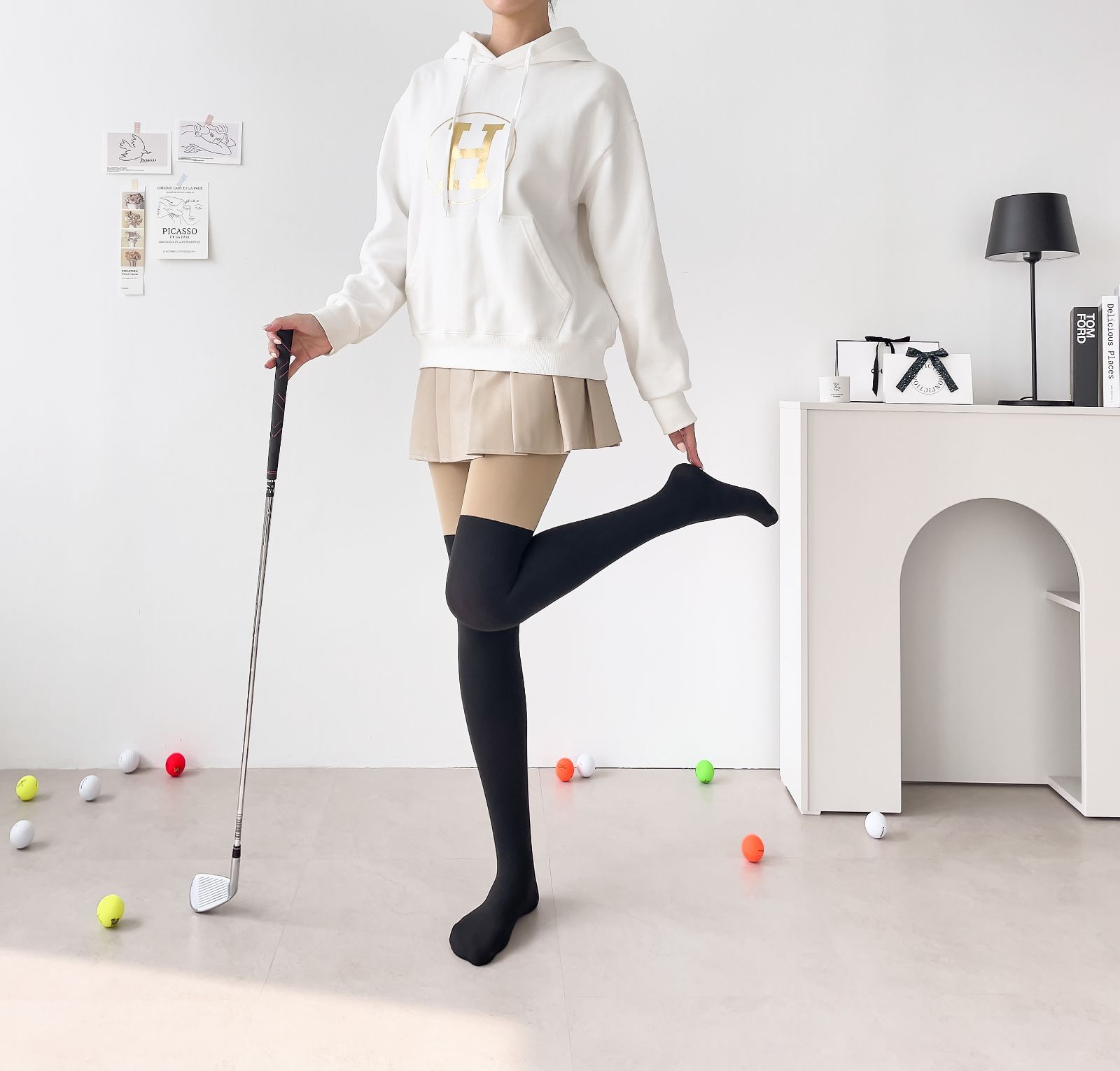 残り1足23cm ☆W.ANGLE GOLF☆韓国　ゴルフ　ニーハイブーツ 楽天市場】22cm 23cm 24.5cm イタリア製 ブーツ ニーハイ ロング