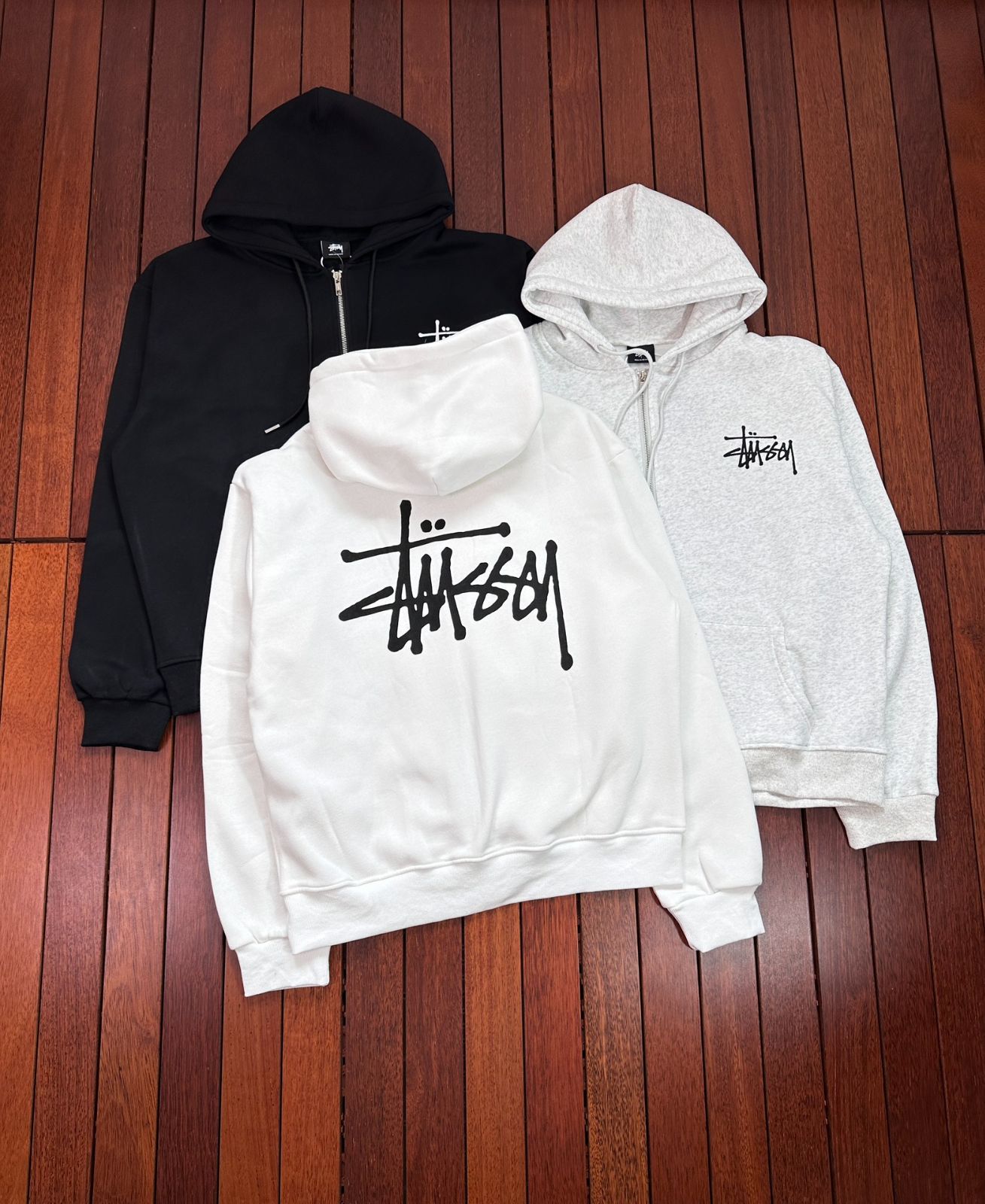 STUSSY ステューシー ベーシック ジップパーカー BASIC STUSSY   S M L XL  6色