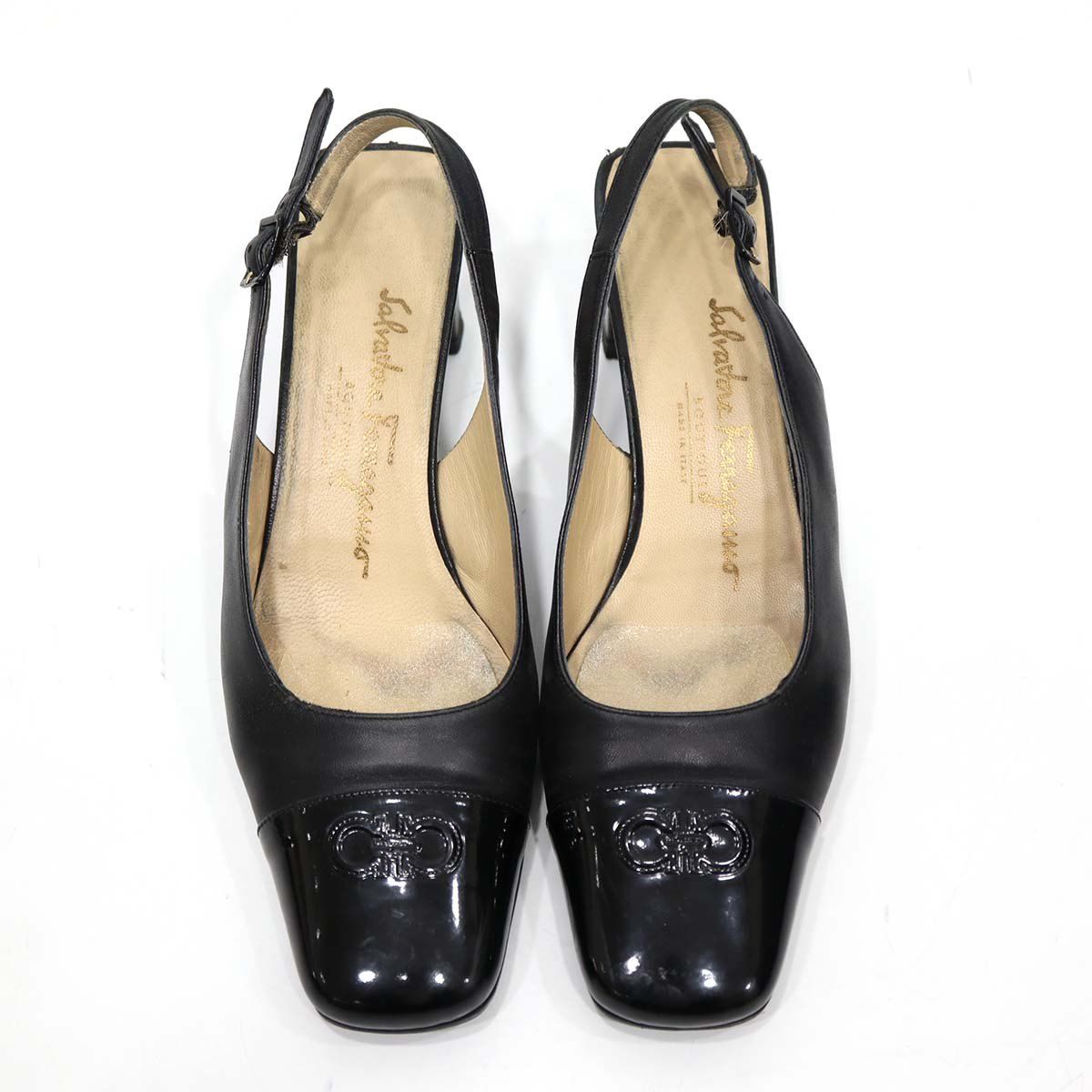 Salvatore Ferragamo フェラガモ パンプス バックストラップ