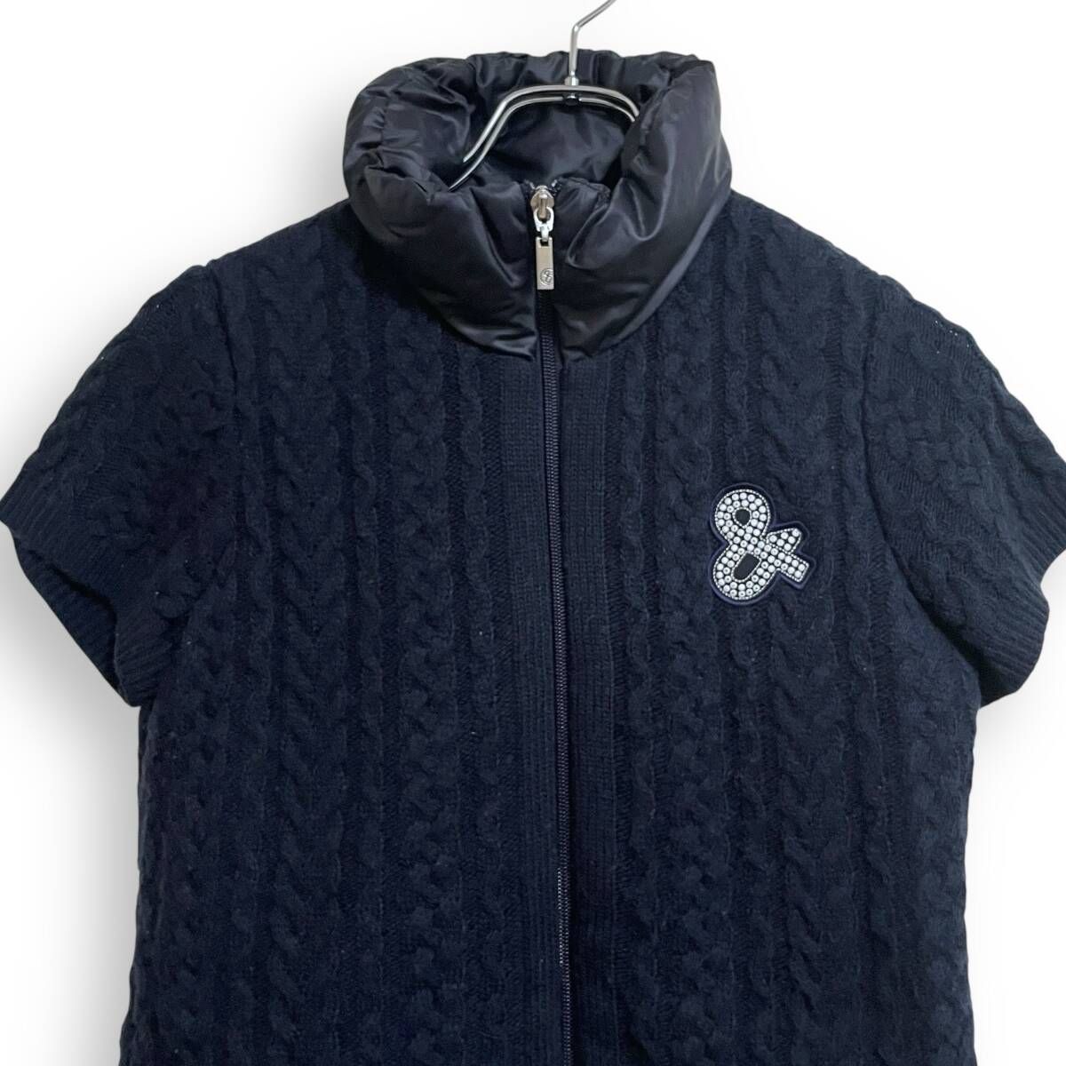 R2523 and per se アンパスィ ニット 中綿 ワンピース ネイビー M