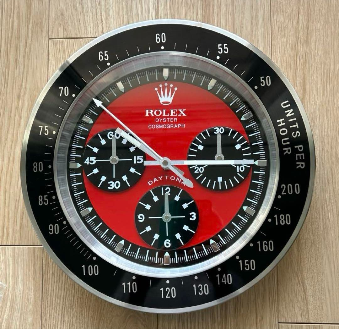 ROLEX 掛け時計　デイトナ型タイプの大型壁掛け時計。 ROLEX 掛け時計 デイトナ型タイプの大型壁掛け時計-WTO輸入 ROLEX