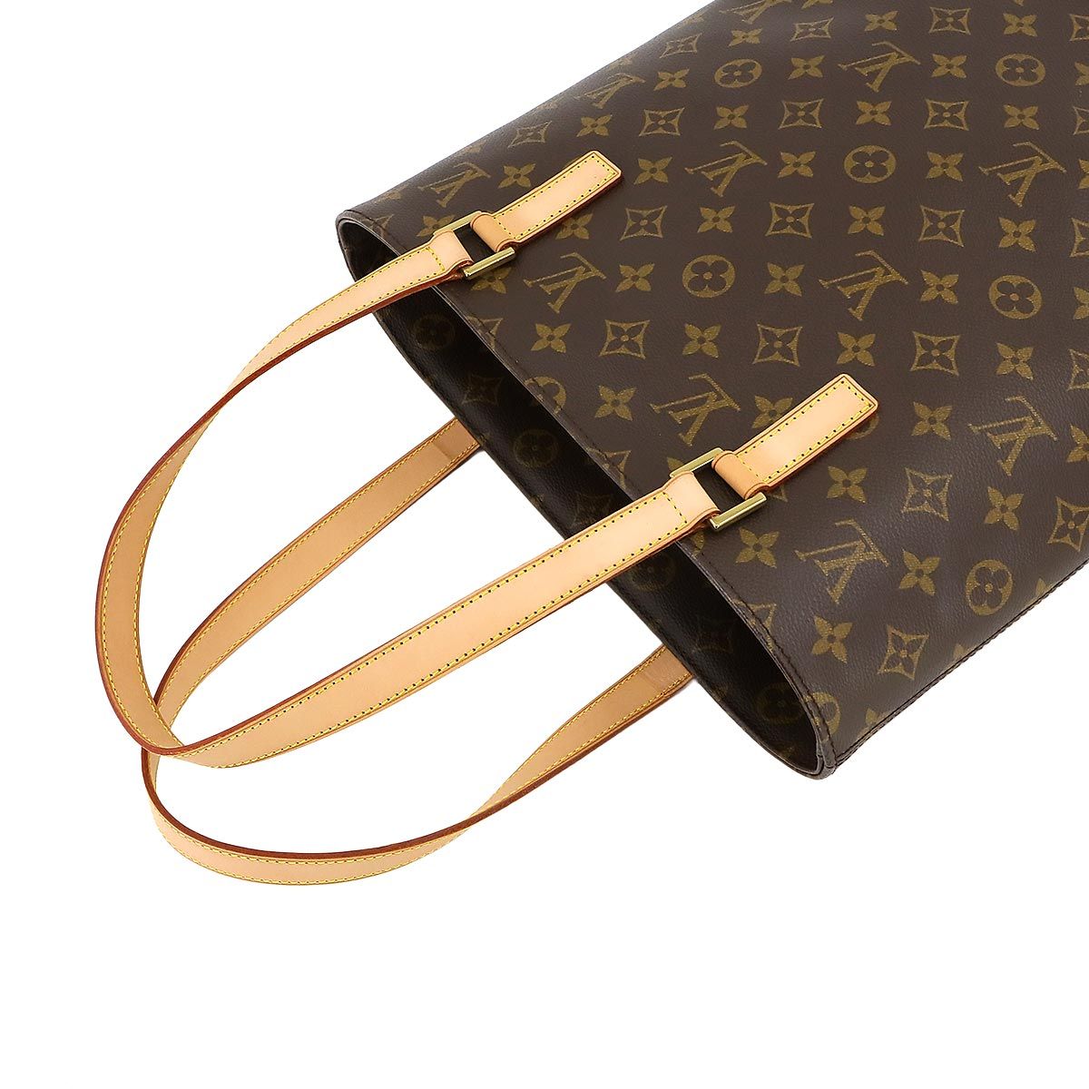 新品同様 ルイ ヴィトン LOUIS VUITTON モノグラム ヴァヴァン GM トート バッグ ブラウン M51170 ゴールド 金具 90233762