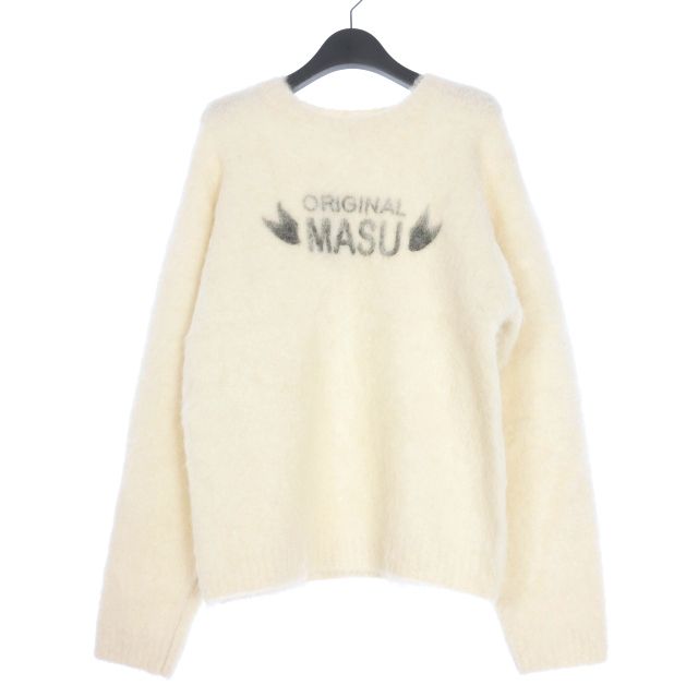 エムエーエスユー MASU 24AW ORIGINAL MASU BRUSHED SWEATER プルオーバーニット セーター 長袖 44 ホワイト 白 MPFW-KN0424